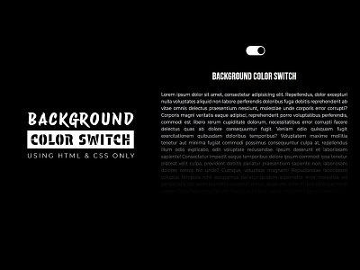 Background Color Switch background color switch css css effect css3 divinectorweb frontend html html5 webdesign