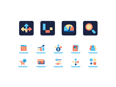 Lunar Icon set branding buy design dicovery documents engine graphic design icon icon set illustration logo market performence platform search shop ui ux vector web