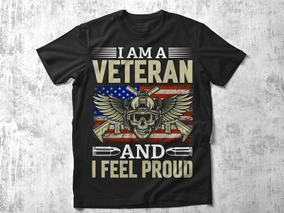 Veteran T-Shirt Design bulk t shirt design clothing custom t shirt desin graphic design graphic t shirt illustration print on demand proud shirt t shirt design typography t shirt design veteran veteran t shirt veteran t shirt design