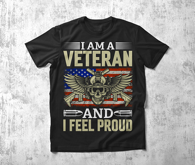 Veteran T-Shirt Design bulk t shirt design clothing custom t shirt desin graphic design graphic t shirt illustration print on demand proud shirt t shirt design typography t shirt design veteran veteran t shirt veteran t shirt design