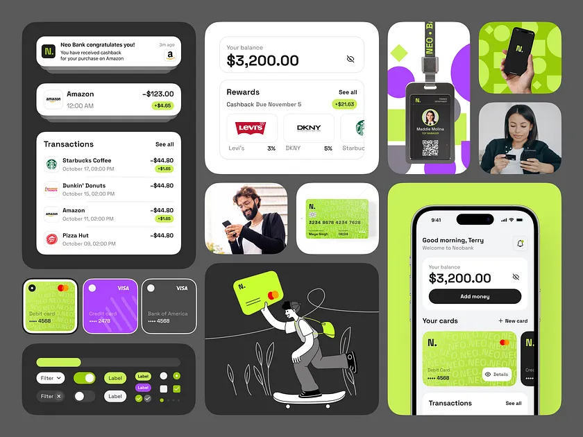 Cards UI designs, themes, templates and downloadable graphic elements ...