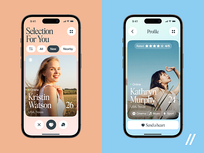 Dating Mobile iOS App android app app design app design concept app design template app interface app ui dating dating app design ios match mobile mobile app mobile ui online ui ux