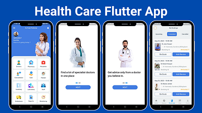 HealthCare Flutter UI Kit | Medical App Template Flutter UI Kit telemedicine