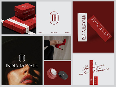 Luxury cosmetic branding aesthetic beauty beauty brand beauty product brand identity branding cosmetic cosmetics graphic design lip closs lip gloss logo logo design logomark luxury monogram packaging premium royal skincare