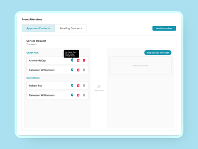 Keepfluent - Event Attendees List app ui attendees branding card dashboard design event list login page ui ux