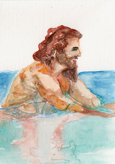 Baingeur XVI painting watercolor