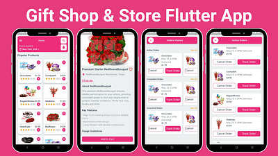 Flutter eCommerce UI Kit - Flutter Gift Shop App flutter template flutter ui kit shopping cart