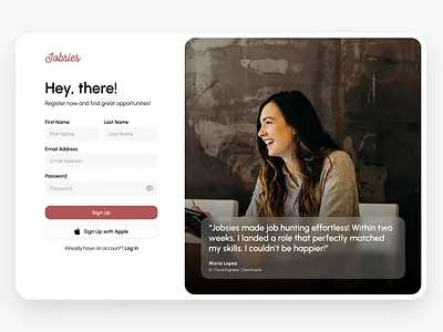 Daily UI 001 - Sign Up Form app dailyui design ui user interface ux