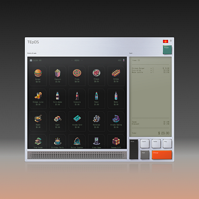 POS device - Point of sale dashboard designsystem device ecommerce figma industrial landing pointofsale pos sale teenageengineerinq