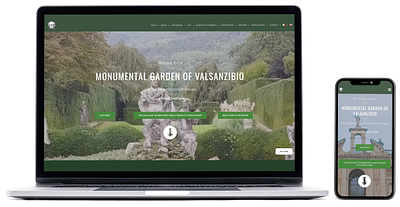 Valsanzibio - Website Design development ui ux web design