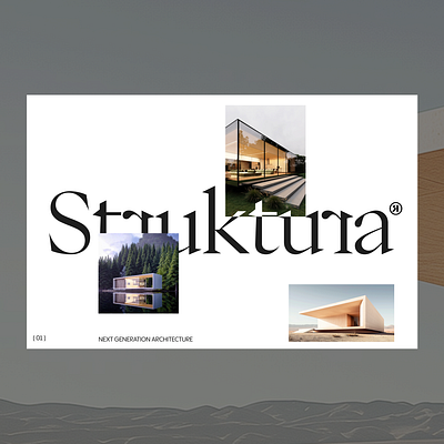 Struktura — An architecture studio website architecture elegant gallery hero layout minimal modern serif typography web design