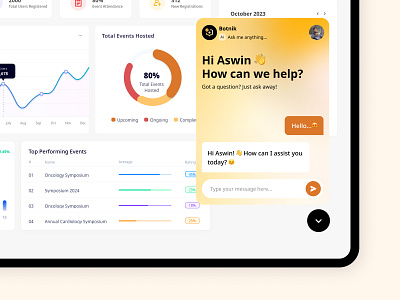 🤖✨ Say Hello to Seamless Conversations! chatbot conversation dashboard design figma message post ui uiux ux website yellow