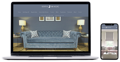 Sofa Magic - Website Design developmet ui ux web design