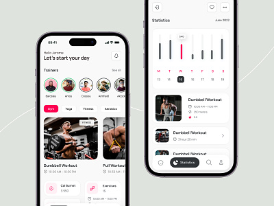 Gym workout App user interface responsive design app design app development appointment atik vai booking creative design dsign inspiration figma fitness app fiverr gym app health app medical app persoanl trainer prototyping training app ui design ui ux wellness workout app