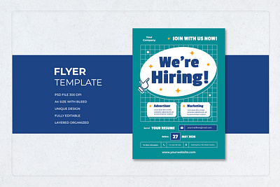 We Are Hiring Company Job Professional Flyer Templates