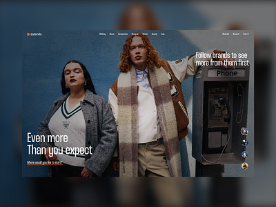 Zalando redesign. app design desktop ecommerce hero hero image hero section landing page section shop slider swiss style ui ux website