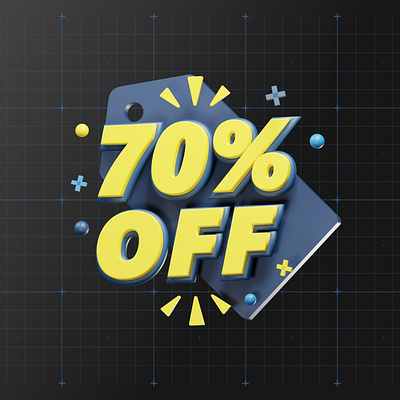 70% Off 3d 3d icon 3d illustration app design figma isometric landing page ui