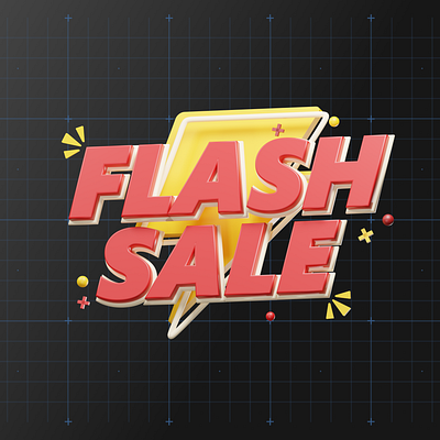 Flash Sale 3d 3d icon 3d illustration app design figma illustration landing page ui