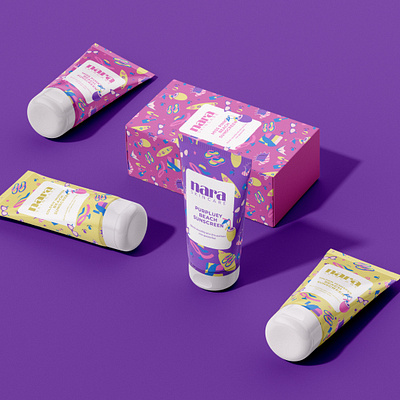 Package design for sunscreen brand branding graphic design package package design packaging design