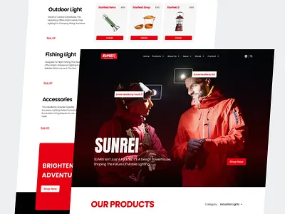 SUNREI 🔦 - Landing Page creativeui