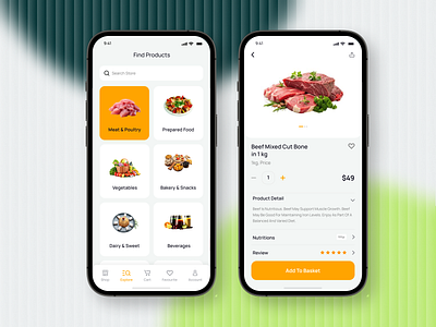 Grocery Delivery Mobile App app app design delivery delivery service ecommerce ecommerce app food food delivery groceries grocery app grocery delivery grocery store app mobile app mobile app ui online grocery online shop services shopping uiux