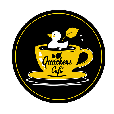 Logo Design for Quackers Café fun logo design