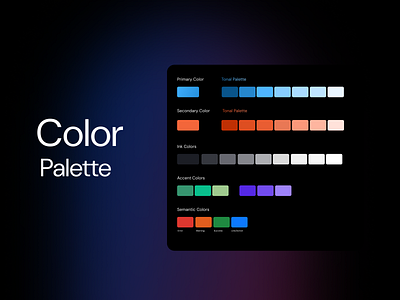 Color Palette & Font branding design ui uiux