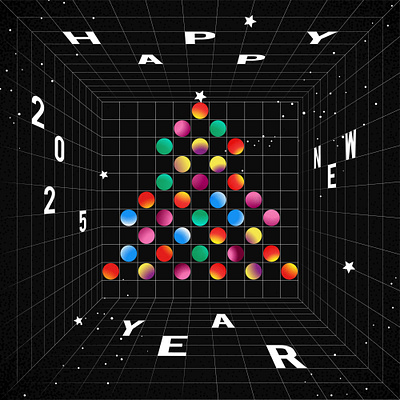 Happy New Year - 2025 2025 art design graphic design happynewyear illustrator newyear photoshop