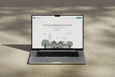 De Wereldwijzer landing page animation design framer lottie primary school web design webdesign