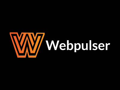 Webpulser W letter Logo a typography abstract agency logo branding business design gradient illustration logo ui w logo webpulser w letter logo