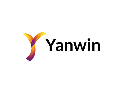 Yanwin Y Letter Logo a typography abstract agency logo branding business design gradient illustration logo ui y logo yanwin y letter logo