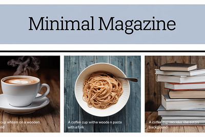 Minimal Magazine Template design graphic design illustration magazine minimal template