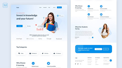 ui ux design landing page branding ui