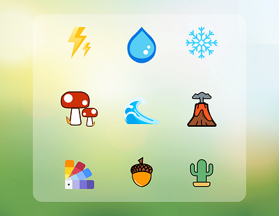 Day 55 - Icon Set 100dayschallenge creative daily ui 055 daily ui 55 icon set nature ui uidesign uxdesign