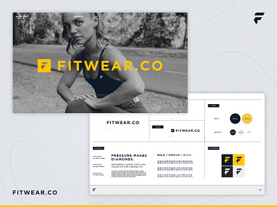 Fitwear.co Brand Identity branding design graphic design identity logo