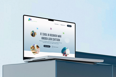 Blauwe Aventurijn landing page design primary school web design webdesign webflow