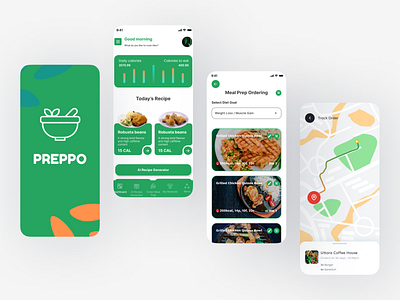 Meal Preparation App animation branding graphic design logo minimal ui mobile app ui modern design motion graphics ui