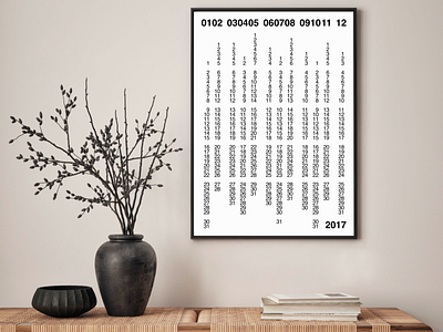 Minimalistic Calendar bauhaus black bw calendar illustration interaction interior minimal minimalistic monochrome poster simple swiss todo type typography vector vertical wallpaper white