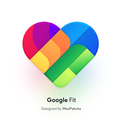 Google Heart android app colors design fit glyph google health heart icon iconpack icons iconset logo love package