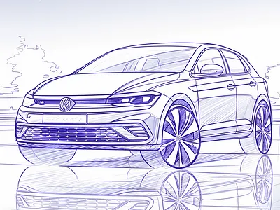 Volkswagen Polo Sketch ai brasil brasília carros design designer esboço golf hatch ia polo polo sketch volks volkswagen brasil volkswagen brasília volkswagen polo vw brasil vw design vw golf