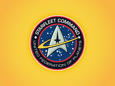 Starfleet Command - Early 2380s branding combadge emblem fan art graphic design logo lower decks roundel star trek starfleet vector