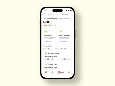 Savequest-community savings