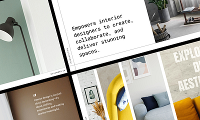 Interior Design Aesthetics - Presentation Template bold branding design font interior minimal presentation sleek type