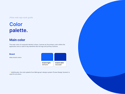 Color Palette: Brand app brand color style guide ui