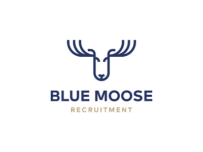 Logo Concept Blue Moose logoprocess