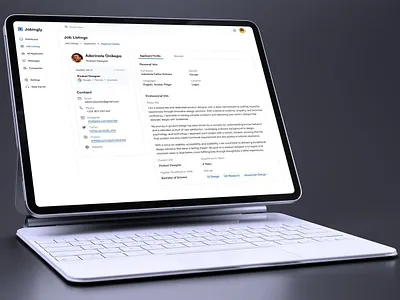 Job Listing Dashboard app app design dashboard ui design job portal product design ui ui ux ux web app