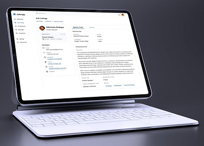 Job Listing Dashboard app app design dashboard ui design job portal product design ui ui ux ux web app