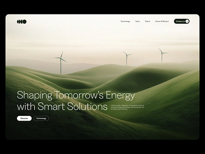 Landing page design for Energy Ecosystem earth ecosystem energy saving framer green green energy greenery landing page landing page design landing page framer minimal nature ui user interface ux webflow website website development winds windsmill