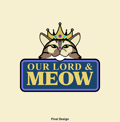 Logo - Our Lord & Meow brand branding gra illustration logo vector