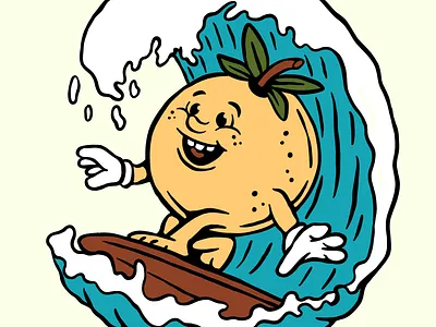 PEACH AND BEACH character